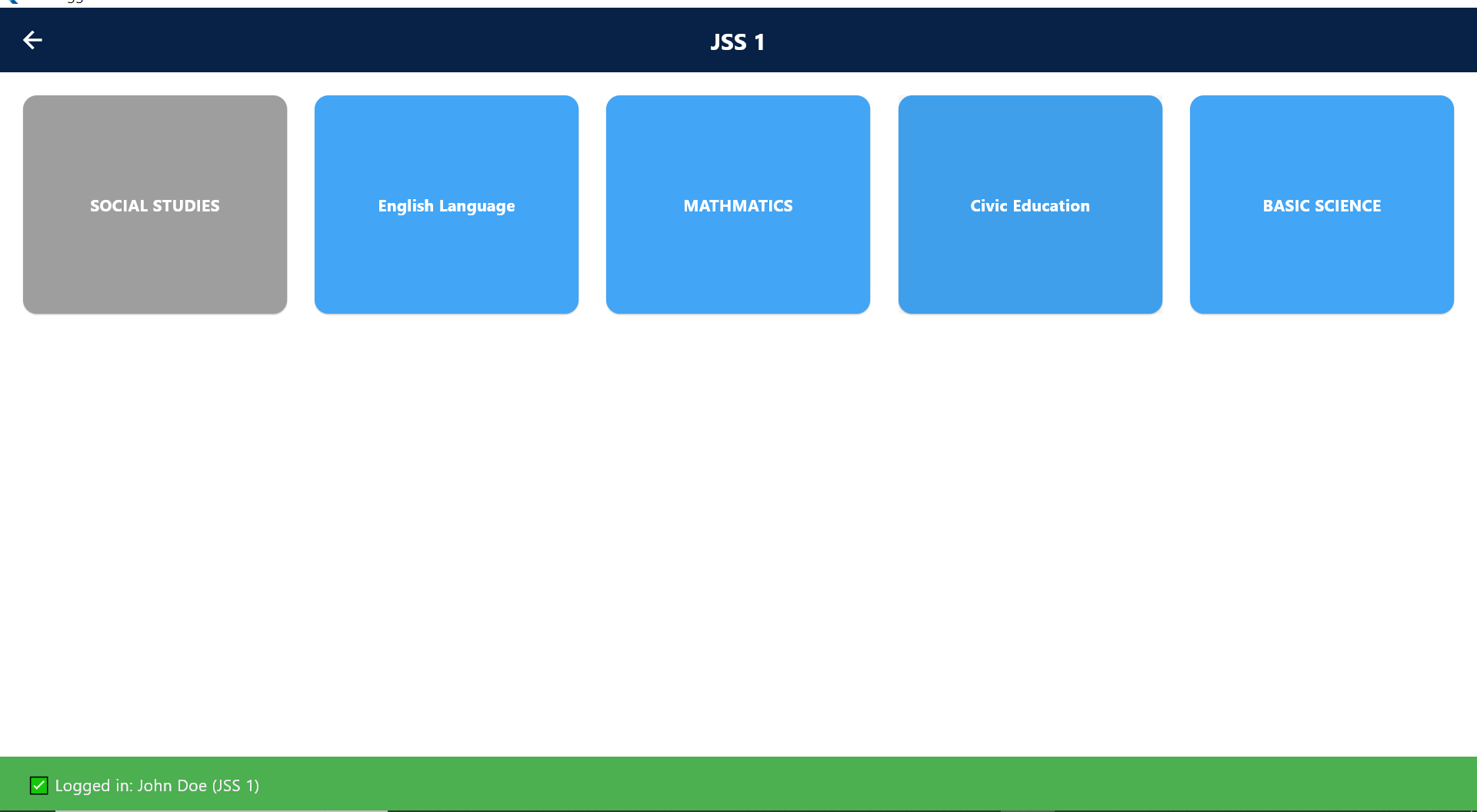 Quiz Interface